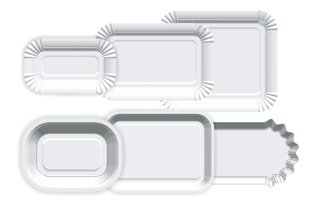 Kare Ve Dikdörtgen Kağıt/Karton Tabaklar